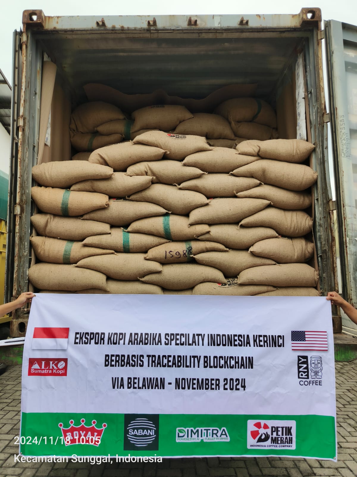 Ekspor Kopi Arabika Specialty Berbasis Blockchain oleh PT ALKO Sumatra International