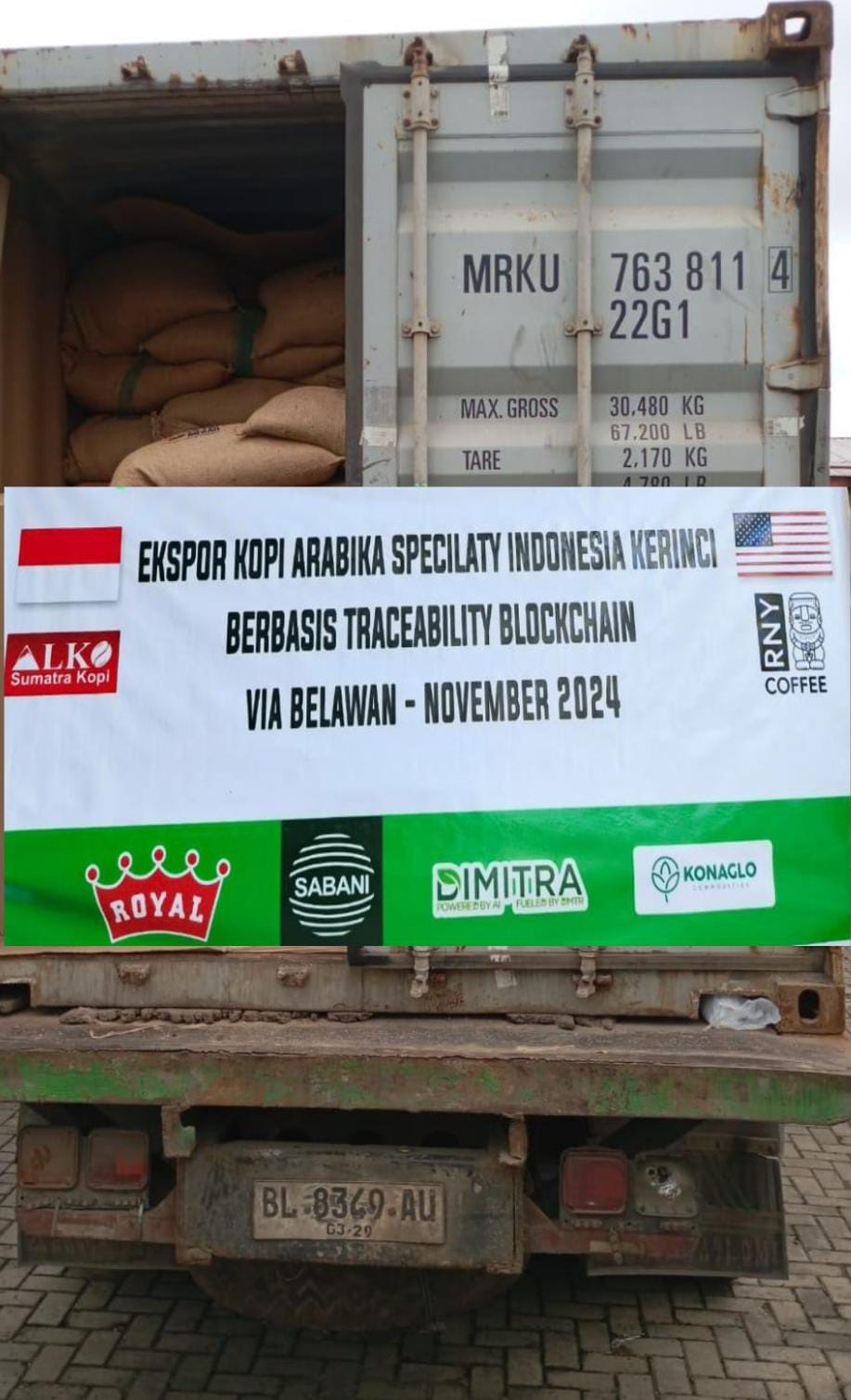 ALKO Kolaborasi dengan Konaglo dalam Ekspor Kopi Arabika Specialty Kerinci"