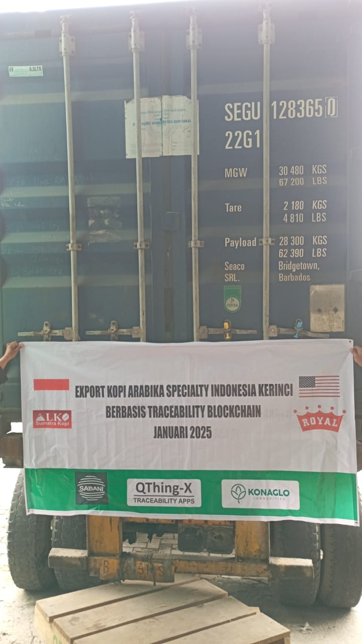 Eksport Kopi Arabika Specialty Kerinci ke Amerika Serikat dengan Teknologi Blockchain di Awal Tahun 2025