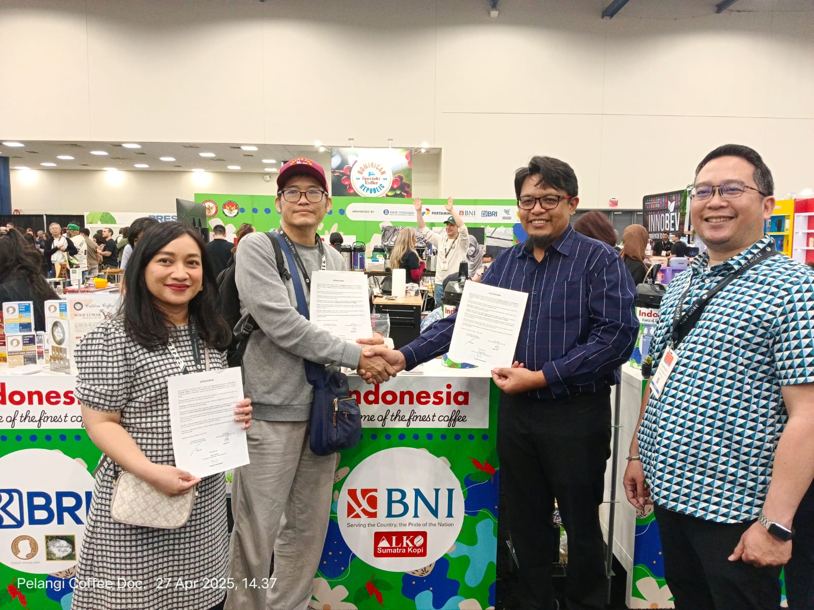 PT Alko Sumatra Kopi Tandatangani Kontrak Ekspor USD 1,9 Juta di AS