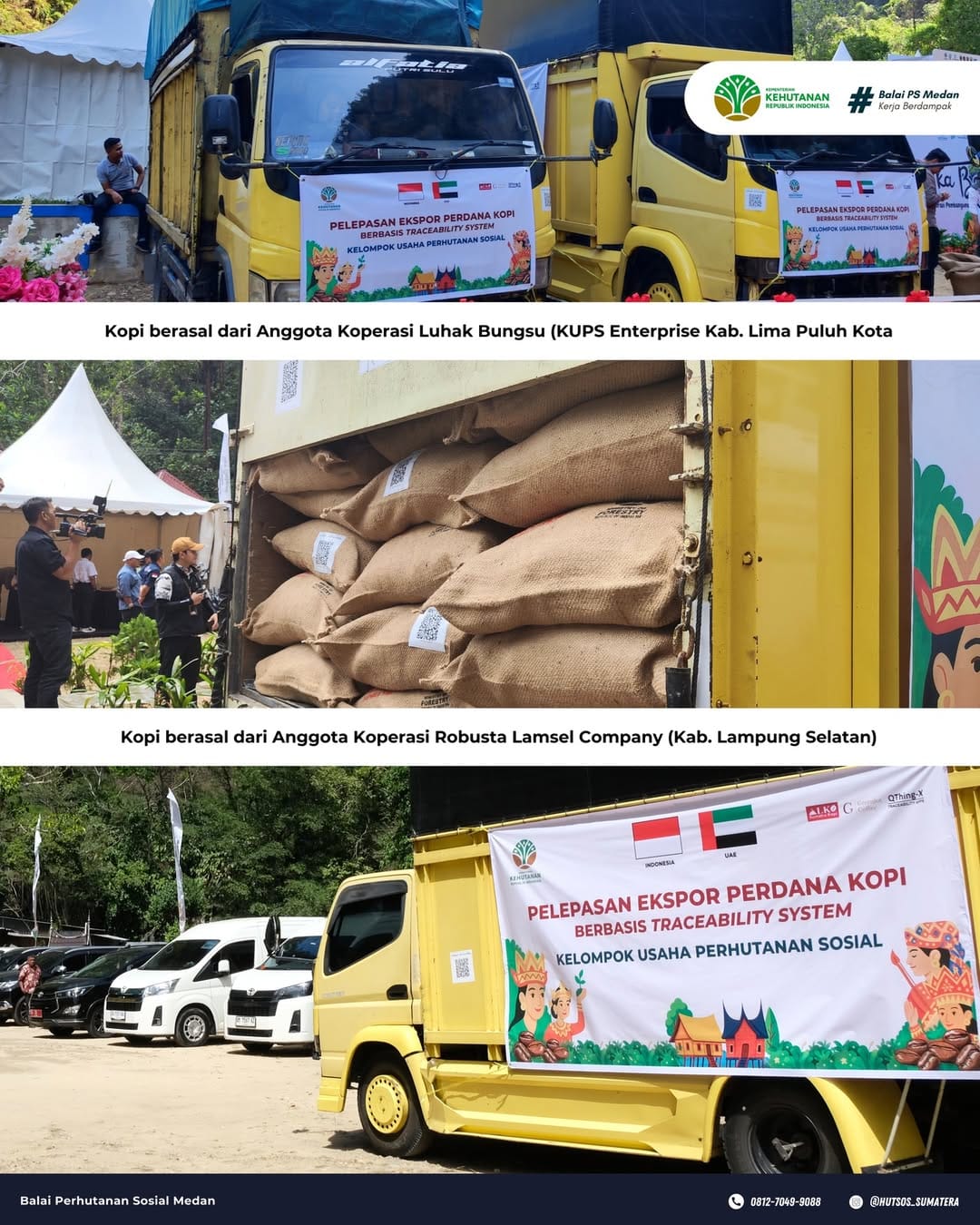 Menhut dan Ketua Komisi IV Luncurkan Ekspor Perdana Kopi KUPS ke Dubai, ALKO Perkuat Ekosistem dan Traceability