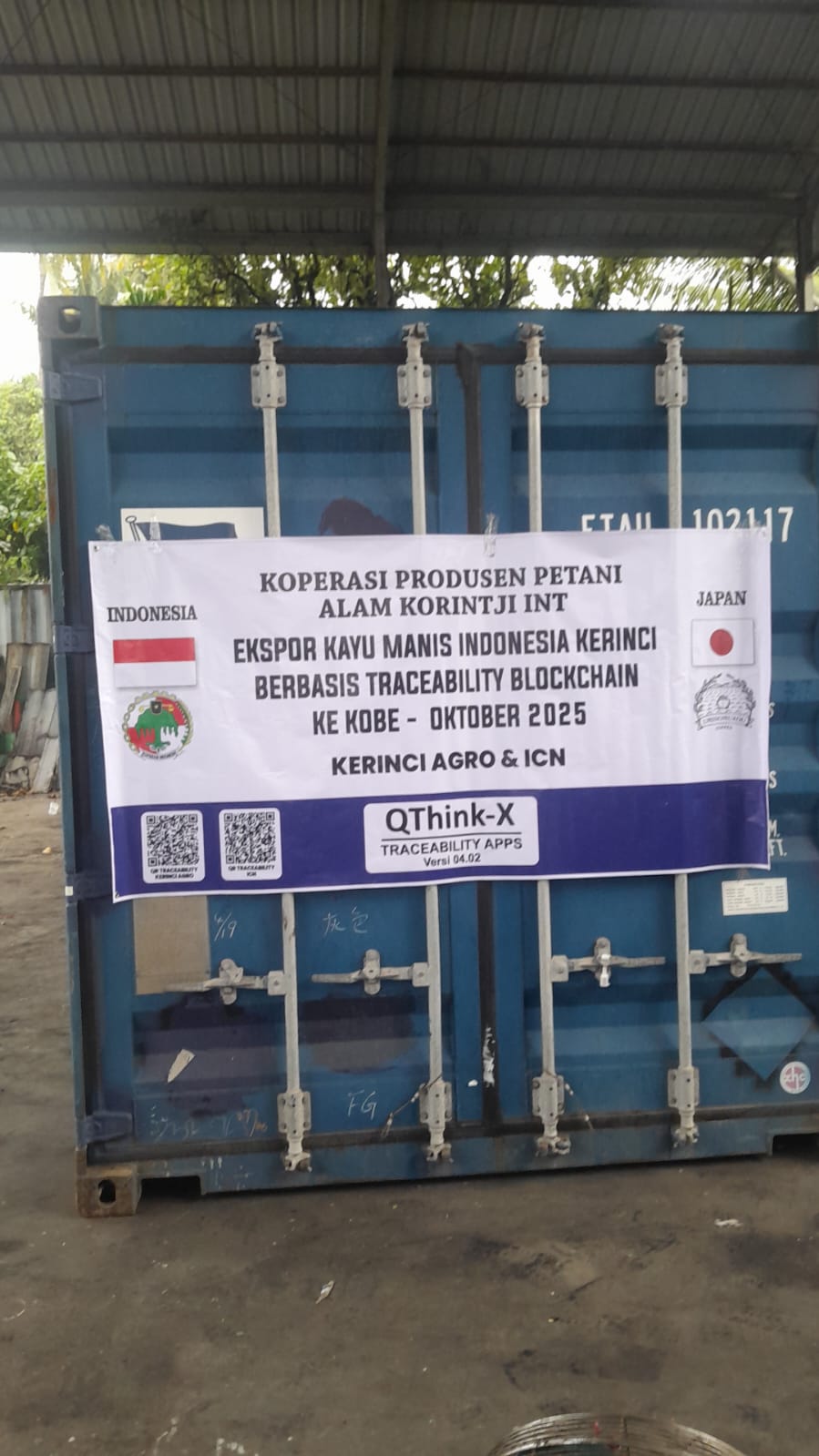 KOPERASI KOPI ALAM KERINCI EKSPOR KULIT MANIS KE JEPANG MENGGUNAKAN SISTEM TRACEABILITY BLOCKCHAIN
