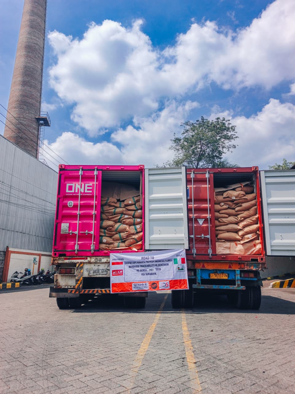 Dua Kontainer Kopi Robusta Flores Dikirim ke Italia, ALKO Perkuat Ekspor Kopi Traceability Indonesia