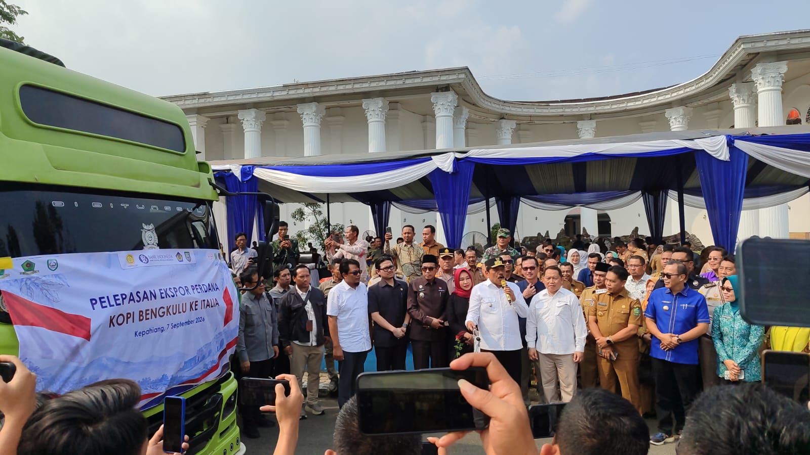 Ekspor Perdana Kopi Bengkulu ke Italia: Wakil Gubernur Dukung Penuh, ALKO dan BI Perkuat Ekosistem Petani Siap Ekspor